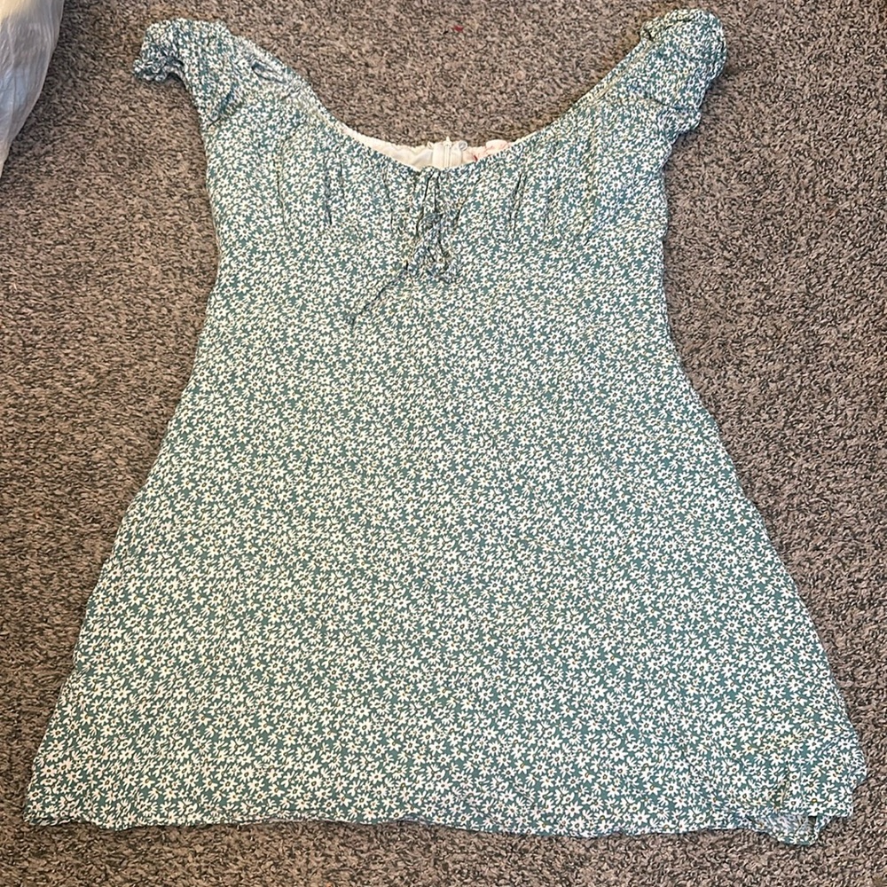 Flower Milkmaid style dress